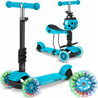 RicoKids Buggy 765301 trojkolesová kolobežka, tyrkysová